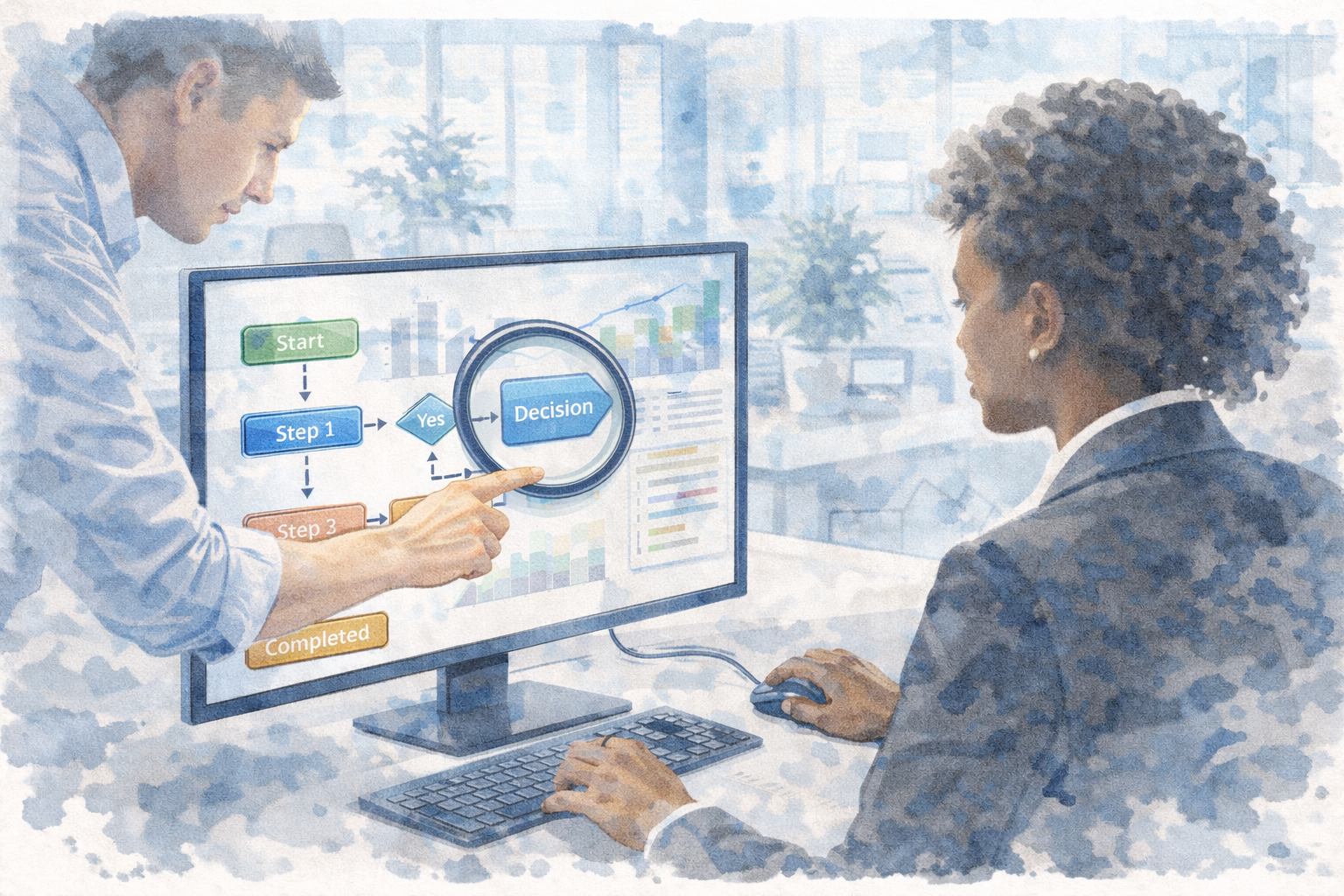 AI opportunity mapping illustration